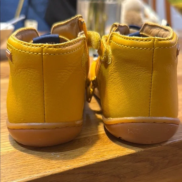 Camper Peu Yellow Kids Sneakers - Picture 3 of 6